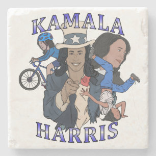 Kamala Harris Bootleg Rap Style Election Steinuntersetzer
