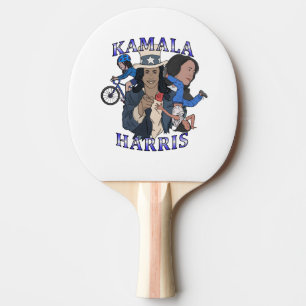 Kamala Harris Bootleg Rap Style Election Tischtennis Schläger