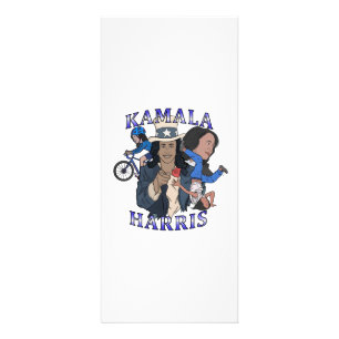Kamala Harris Bootleg Rap Style Election Werbekarte