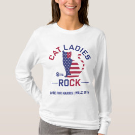 KAMALA HARRIS - CAT LADIES ROCK! Langarm Shirt