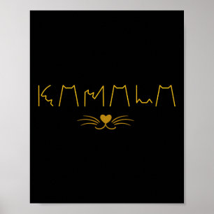 Kamala Harris Cat Ladys and Cat Typ Poster