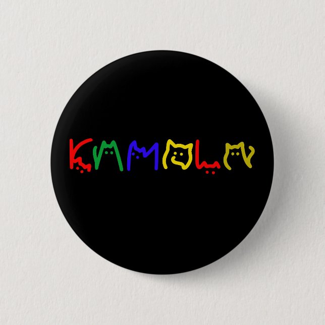 Kamala Harris - Cat Lettering Button (Vorderseite)