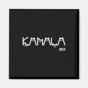 Kamala Harris Cat Lettering Positiver Funny Magnet