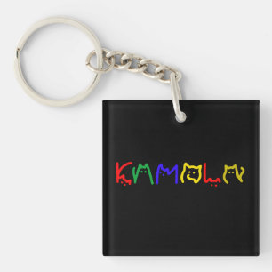 Kamala Harris - Cat Lettering Schlüsselanhänger