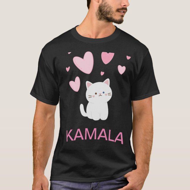 Kamala Harris Cat T - Shirt (Vorderseite)