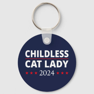 Kamala Harris - Childless Cat Lady 2024 III Schlüsselanhänger