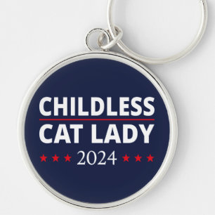 Kamala Harris - Childless Cat Lady 2024 III Schlüsselanhänger