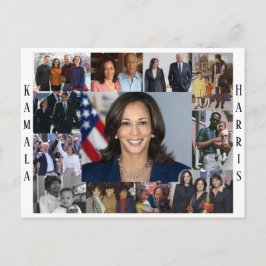 Kamala Harris Collage Postcard Postkarte