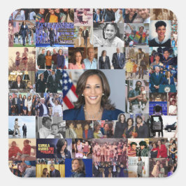 Kamala Harris Collage Sticker