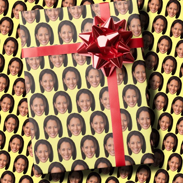 Kamala Harris Custom Face Kamala Harris Face Geschenkpapier (Von Creator hochgeladen)