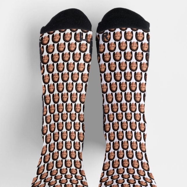 Kamala Harris Custom Face Socken (Oben)