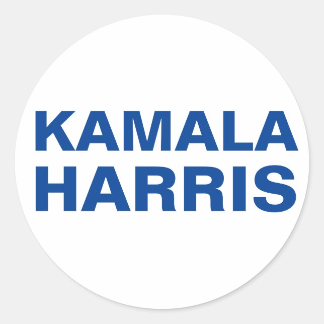 Kamala Harris (CUSTOMIZABLE) Stickers (Vorderseite)