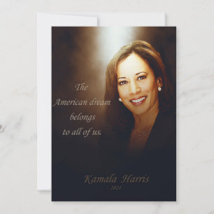 Kamala Harris. Der amerikanische Traum gehört uns Dankeskarte