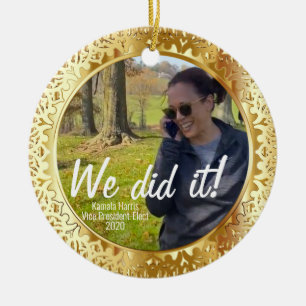 Kamala Harris, designierte Vizepräsidentin "Wir ha Keramik Ornament