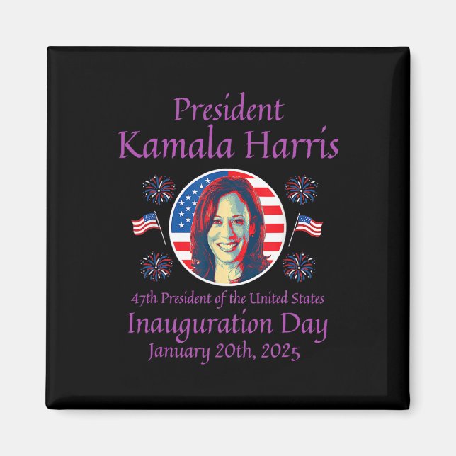 Kamala Harris Einweihung 2025 Memorabilia 1 Magnet (Vorne)