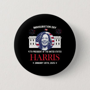 Kamala Harris Einweihungstag 2025 Frau 47. Vorher Button
