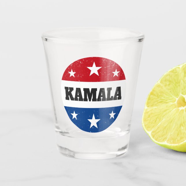 Kamala Harris Election 2024 V Schnapsglas (Vorderseite)