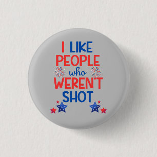 Kamala Harris Election Funny Anti-Trump Red & Blue Button