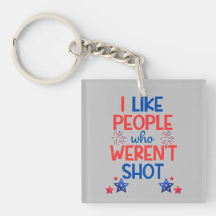 Kamala Harris Election Funny Anti-Trump Red & Blue Schlüsselanhänger