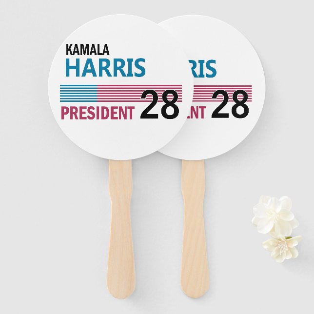 Kamala Harris Fächer (Vorne und Hinten)