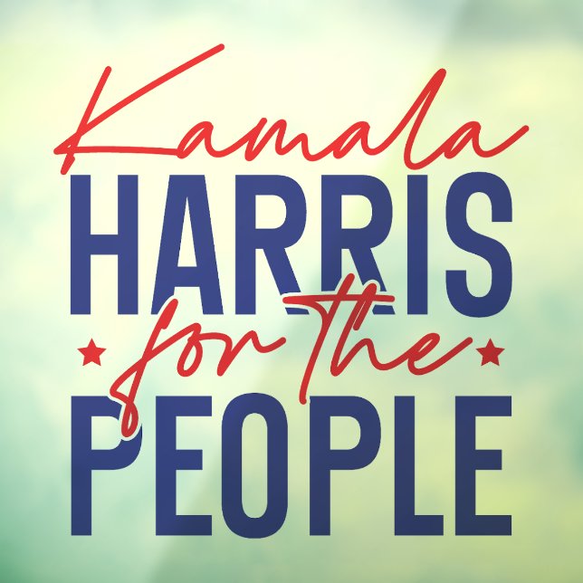 Kamala Harris Fensteraufkleber (Blatt 3)