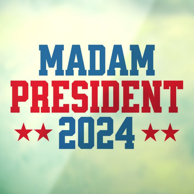 Kamala Harris Fensteraufkleber (Blatt 3)