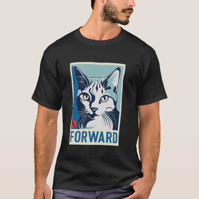 Kamala Harris Forward Childless Cat Ladys for Kam T-Shirt (Vorderseite)