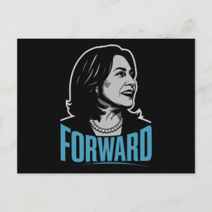 Kamala Harris Forward Postkarte