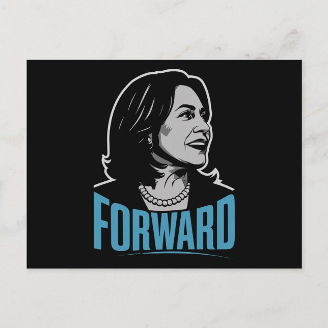 Kamala Harris Forward Postkarte (Vorderseite)