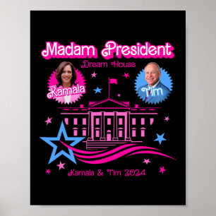 Kamala Harris Frau Präsidentin Weiße Haus Poster