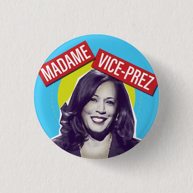 Kamala Harris / Frau Vizepräsidentin Button (Vorderseite)