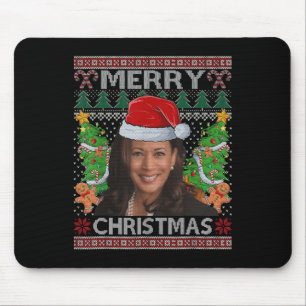Kamala Harris Frohe Weihnachts-Shirt Frauen Ugly C Mousepad