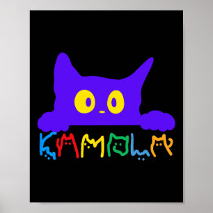 Kamala Harris Funny Cat Lettering Typografie Alpha Poster