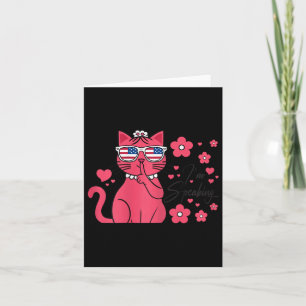 Kamala Harris Funny Pink Cat Kamala 2024 Karte
