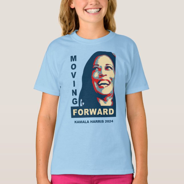 Kamala Harris für das Amt des Präsidenten 2024 T-Shirt (Vorderseite)