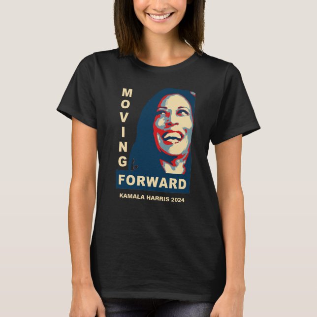 Kamala Harris für das Amt des Präsidenten 2024 T-Shirt (Vorderseite)