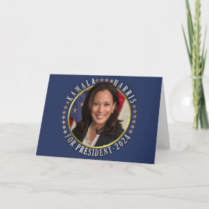 Kamala Harris für das demokratische Foto 2024 Feiertagskarte