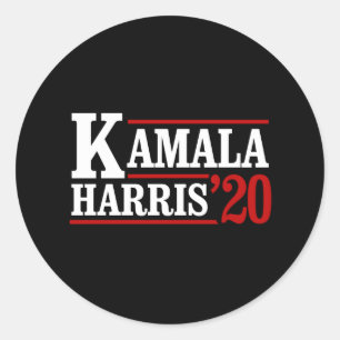 Kamala Harris für das Präsidentenamt 2020 - weiß - Runder Aufkleber