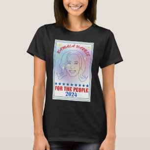 Kamala Harris Für Das Volk 2024 Kampagneplakat T-Shirt