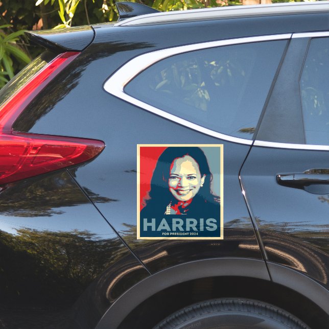 Kamala Harris für den Präsidenten 2024 Aufkleber (Auto Seite)