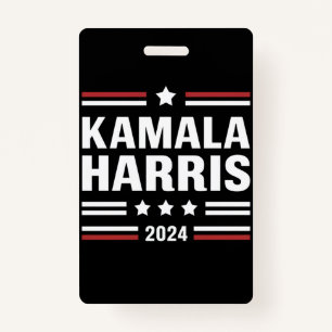 Kamala Harris für den Präsidenten 2024 Ausweis