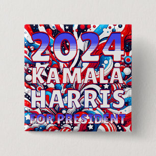 Kamala Harris für den Präsidenten 2024 Button