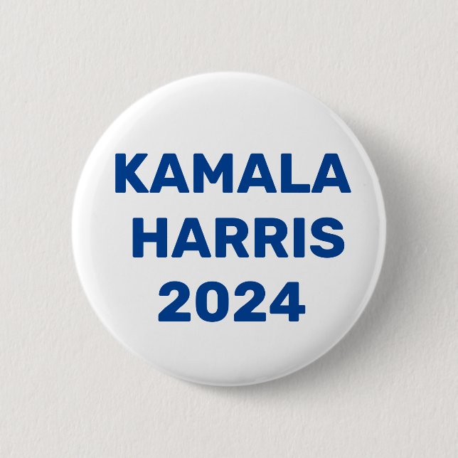 Kamala Harris für den Präsidenten 2024 Button (Vorderseite)