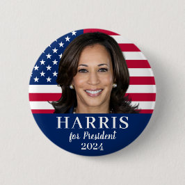 Kamala Harris für den Präsidenten 2024 Button