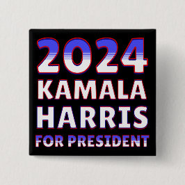 Kamala Harris für den Präsidenten 2024 Button