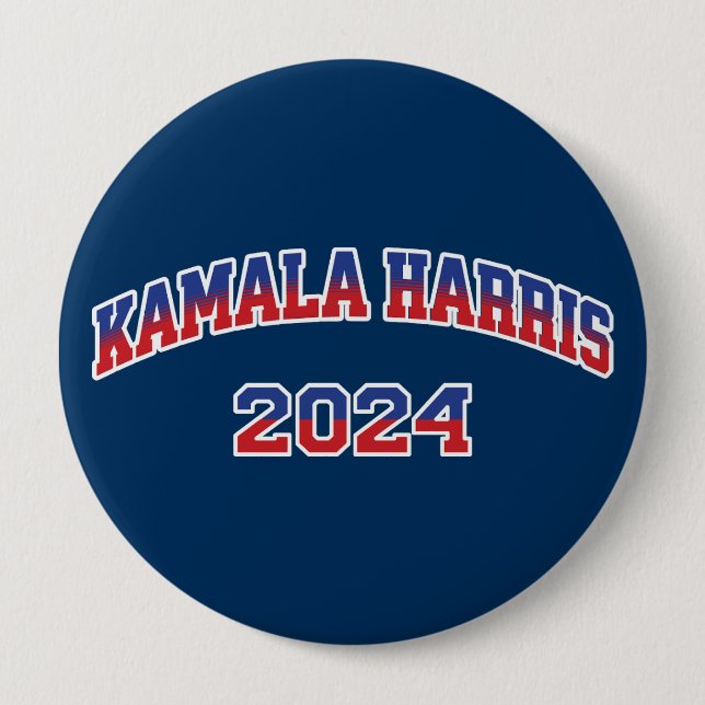 Kamala Harris für den Präsidenten 2024 Button (Vorderseite)