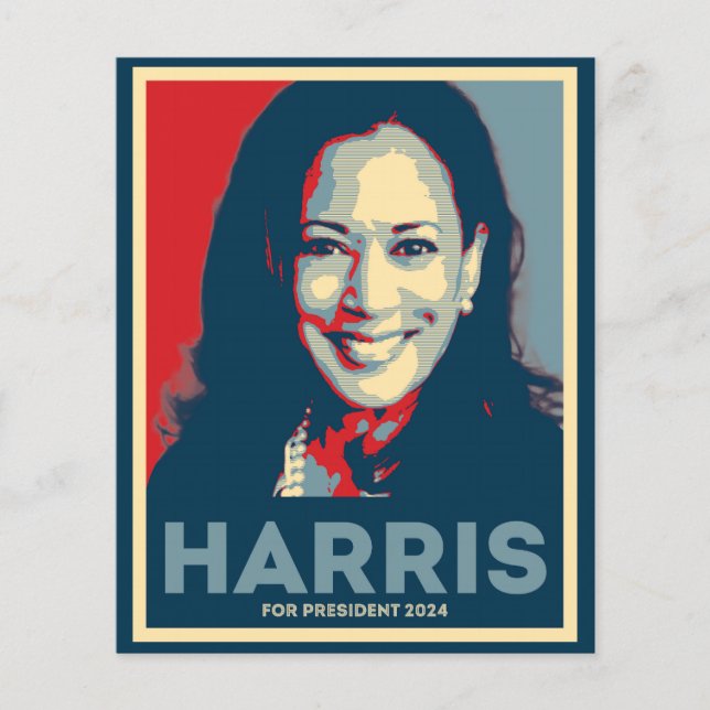 Kamala Harris für den Präsidenten 2024 Flyer (Vorne)