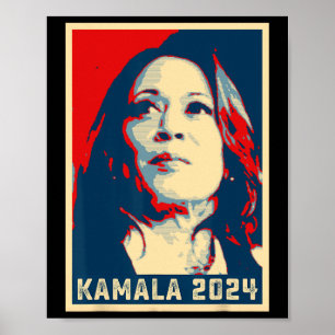 Kamala Harris für den Präsidenten 2024 Frau Vizepr Poster