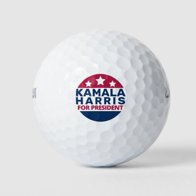Kamala Harris für den Präsidenten 2024 Golfball (Vorderseite)