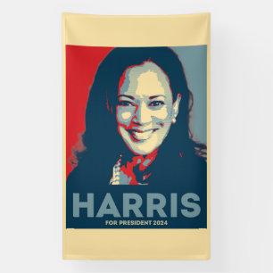 Kamala Harris für den Präsidenten 2024 - Hoffnung Banner